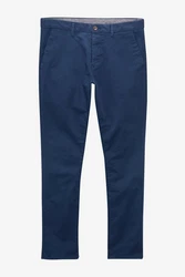 Next Chinohose Slim Fit Chinoshose (1) Dunkelblau/Blau