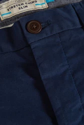 Next Chinohose Slim Fit Chinoshose (1) Dunkelblau/Blau