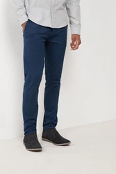 Next Chinohose Slim Fit Chinoshose (1) Dunkelblau/Blau