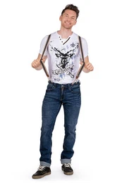 Trachtenjeans Trachtenjeans Herren - DEXTER HIRSCH LANG - dunkelblau