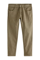 Next Slim-fit-Jeans Stretch Khaki/Dunkelgrün