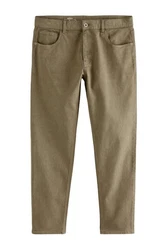 Next Slim-fit-Jeans Stretch Khaki/Dunkelgrün