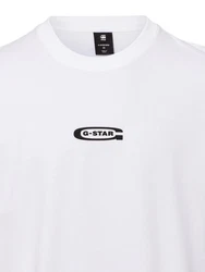 G-STAR T-Shirt dunkelbraun/grn/feuerrot/wei