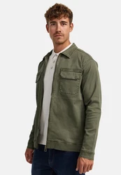 Indicode Langarmhemd INRusso Dunkelgrün/Khaki/Grün