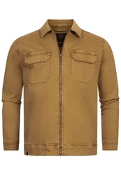Indicode Langarmhemd INRusso Braun/Khaki