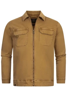Indicode Langarmhemd INRusso Braun/Khaki