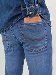 Jack & Jones Slim-fit-Jeans JJIGLENN JJORIGINAL SQ Blau/Hellblau