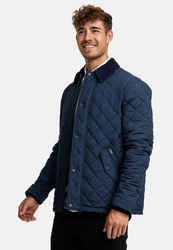 Indicode Winterjacke INAldos Dunkelblau/Blau/Hellblau