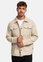 Indicode Langarmhemd INFinny Beige/Khaki/Braun