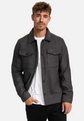 Indicode Langarmhemd INFinny Grau/Braun/Khaki/Dunkelgrau/Dunkelgrün/Dunkelbraun