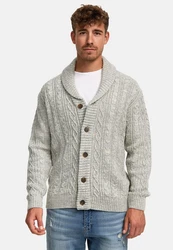 Indicode Sweatjacke INIlterly Grau/Beige/Khaki