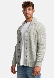 Indicode Sweatjacke INIlterly Grau/Beige/Khaki