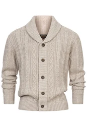 Indicode Sweatjacke INIlterly Beige/Khaki/Grau/Braun