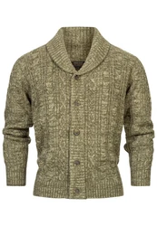 Indicode Sweatjacke INIlterly Dunkelgrün/Khaki/Grün