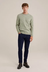 WE Fashion Sweater Grün/Hellgrün/Dunkelgrün