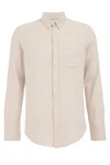 WE Fashion Businesshemd Weiß/Khaki/Beige
