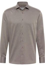 Langarmhemd Modern-Fit Hemd mit Haifischkragen - Modern Fit