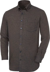 HENSON&HENSON Flanellhemd Dunkelgrau/Schwarz/Dunkelbraun/Grau/Braun/Khaki