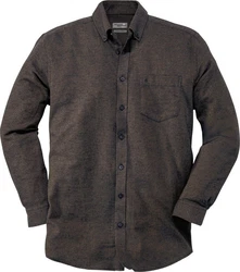 HENSON&HENSON Flanellhemd Dunkelgrau/Schwarz/Dunkelbraun/Grau/Braun/Khaki