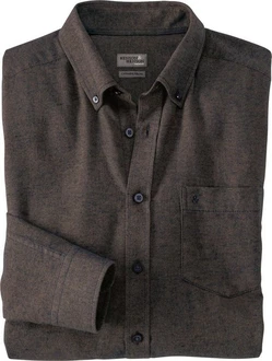 HENSON&HENSON Flanellhemd Dunkelgrau/Schwarz/Dunkelbraun/Grau/Braun/Khaki