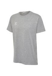 hummel T-Shirt Rundhalsausschnitt gesticktes Logo Regular fit (7924) Grau (7924)