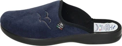 Fly Flot Hausschuhe aus Textil Blau/Dunkelblau/Hellblau/Fliederfarben
