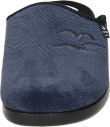 Fly Flot Hausschuhe aus Textil Blau/Dunkelblau/Hellblau/Fliederfarben