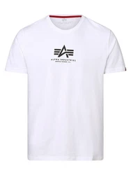 Alpha Industries T-Shirt Basic T ML schwarz/weiß