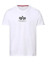 Alpha Industries T-Shirt Basic T ML schwarz/weiß