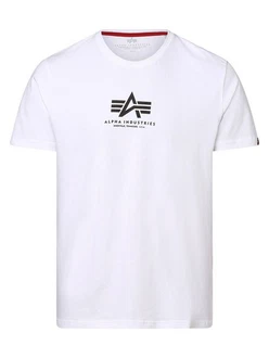 Alpha Industries T-Shirt Basic T ML schwarz/weiß