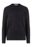Hessnatur Strickpullover aus Schurwolle mit Kaschmir (1-tlg) Schwarz/Dunkelgrau/Dunkelblau/Grau