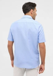 Eterna Langarmhemd Modern Fit Hellblau/Blau