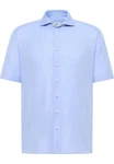 Eterna Langarmhemd Modern Fit Hellblau/Blau