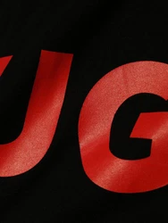HUGO T-Shirt 'Dulivio' Orange/Schwarz/Rot/Gelb/Beige