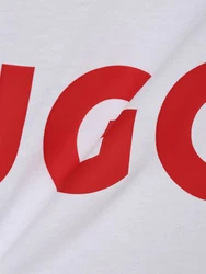 HUGO T-Shirt 'Dulivio' Weiß/Grau/Rosa/Rot/Orange/Gelb/Lila