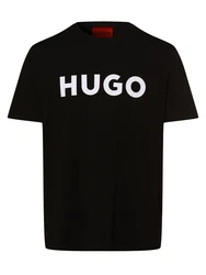 HUGO T-Shirt 'Dulivio' Schwarz/Beige/Orange/Gelb
