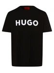 HUGO T-Shirt 'Dulivio' Schwarz/Beige/Orange/Gelb