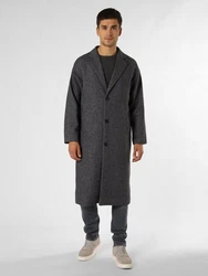 Finshley & Harding London Wollmantel Dunkelgrau/Grau/Hellgrau