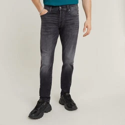G-STAR 5-Pocket Jeans 3301 Slim Fit Grau/Dunkelgrau/Lila/Schwarz