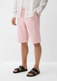 Bermudas Relaxed: Bermuda mit Durchzugskordel Garment Dye