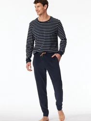 Schiesser Pyjama Casual Nightwear Dunkelblau