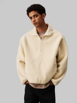 Calvin Klein Jeans Half Zip Sherpa Jacke 