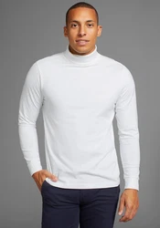 Bruno Banani Rollkragenshirt Weiß/Grau/Creme