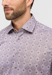 Eterna Langarmhemd MODERN FIT NON IRON Lila
