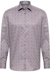 Eterna Langarmhemd MODERN FIT NON IRON Lila