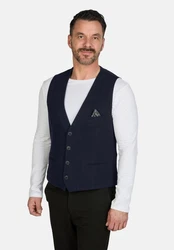 Calamar Anzugweste Sakko Dunkelblau/Blau/Hellblau