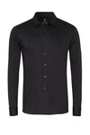 DESOTO Langarmhemd Raglanschnitt Casual Kent Schwarz/Hellblau/Grün/Rot