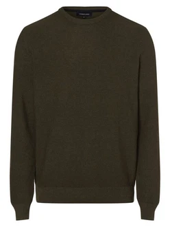 Andrew James Strickpullover Dunkelgrün/Khaki