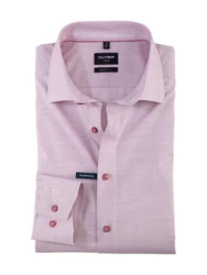 OLYMP Langarmhemd Lila/Rosa