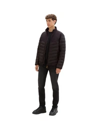 TOM TAILOR Steppmantel Hybrid Jacket Schwarz/Gelb